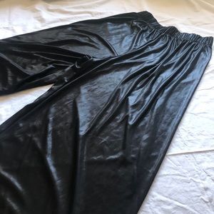 American Apparel Metallic Jersey Wide Leg Pant